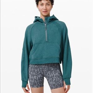 NWT lululemon Desert Teal Scuba 1/2 Zip Hoodie